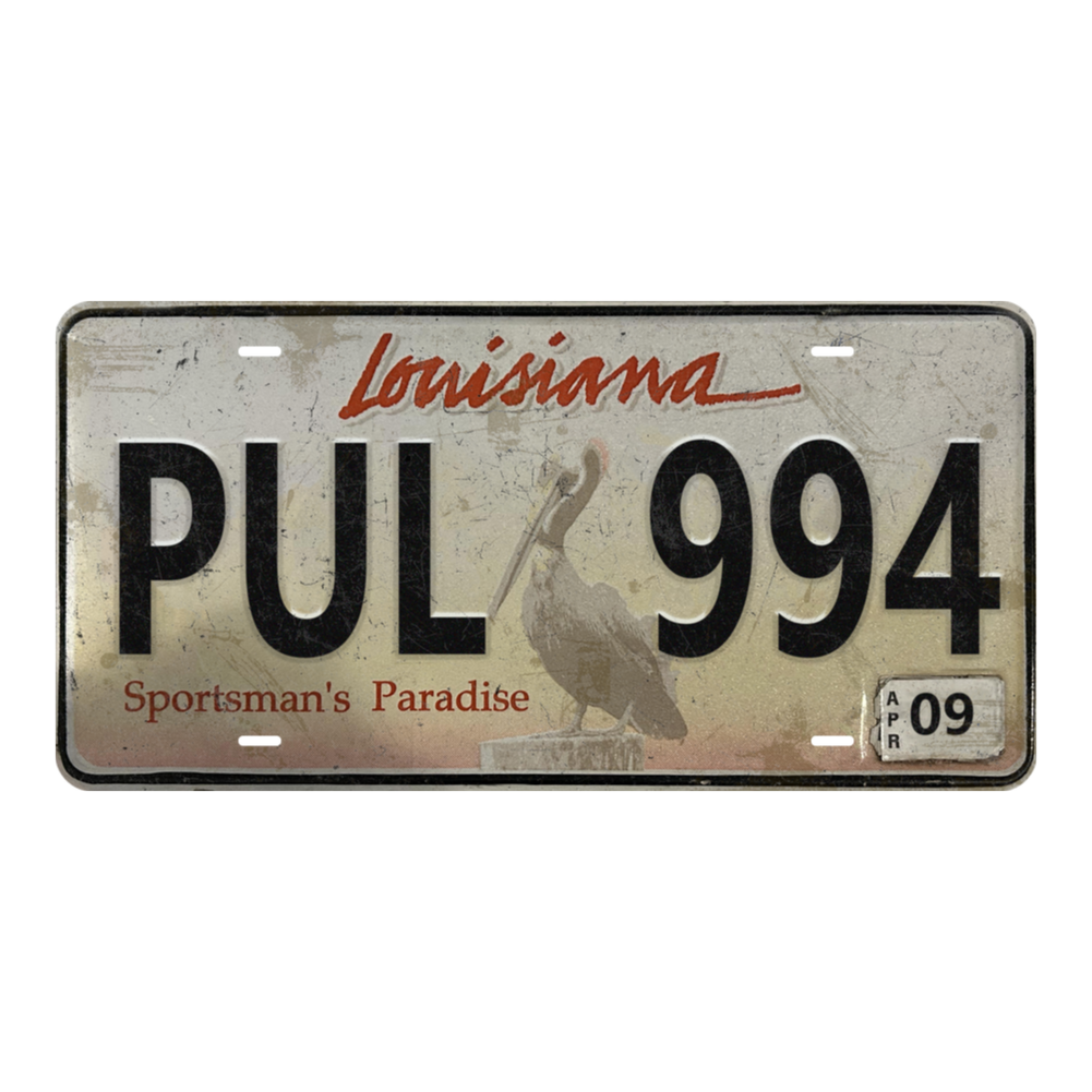 Louisiana PUL 994 - Tin License Plate Sign(6*12Inch)