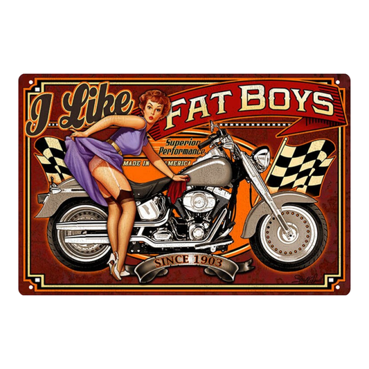 "I Like Fat Boys" Motorcycle