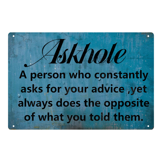 Askhole Funny Definition