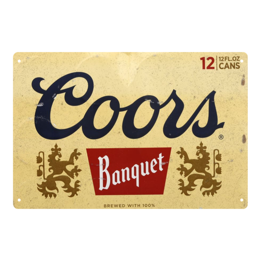 Coors Banquet Vintage Metal Sign