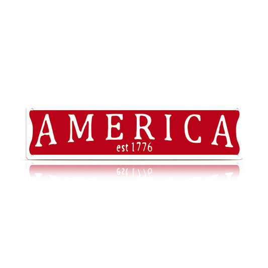 America Est 1776 Metal Sign