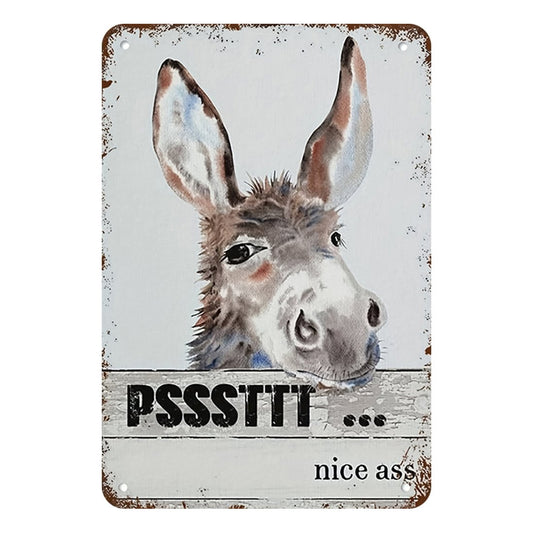 Funny Donkey Nice Ass Sign