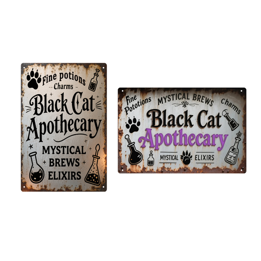 2pcs - Black Cat Apothecary