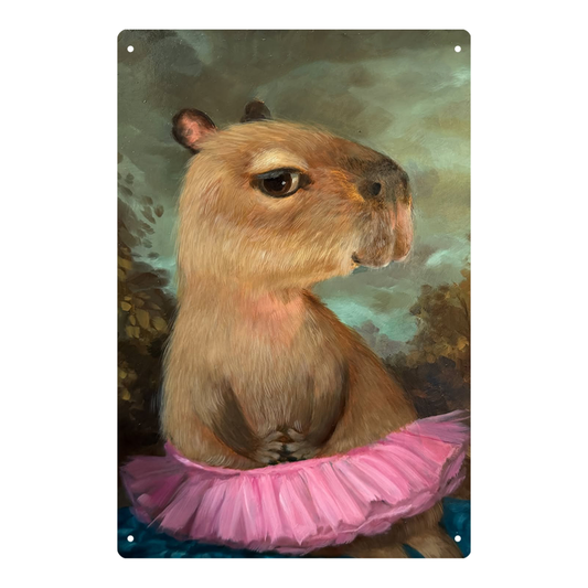 Cinnamon, The Politely Graceful Capybara in Her Pink Tutu
