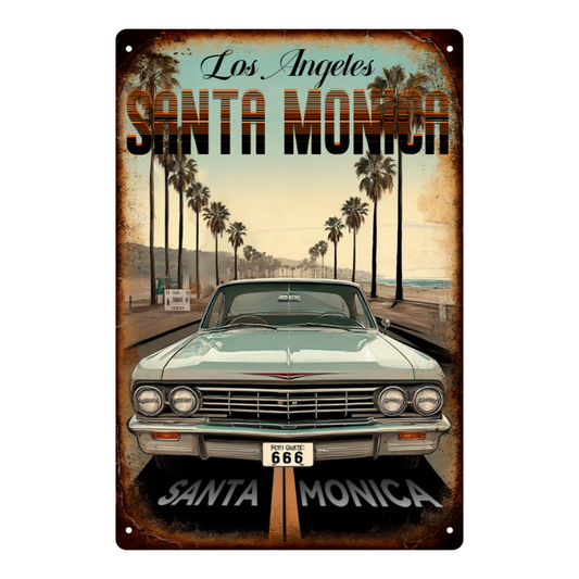 Vintage Santa Monica Route 66 & Classic Car