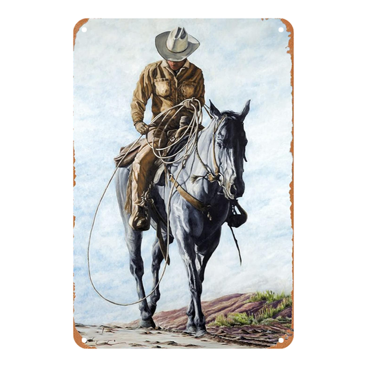 Classic Cowboy on Horseback