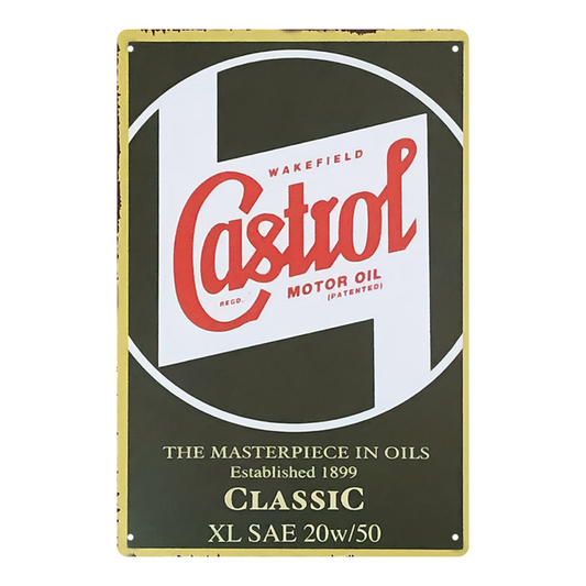 Castrol Classic Motor Oil XL 20W/50 – Vintage Tin Sign