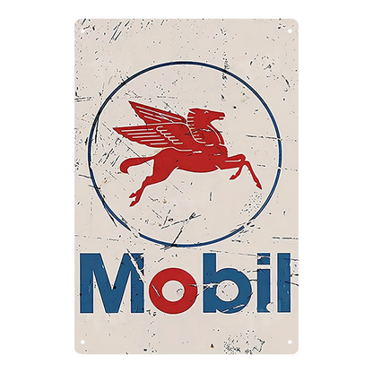 Mobil Pegasus Vintage Tin Sign