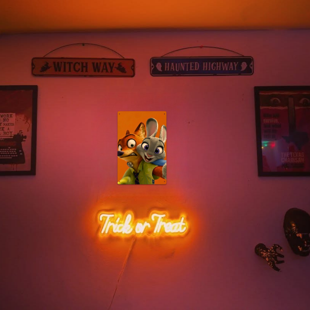 Zootopia – Judy Hopps & Nick Wilde Selfie Tin Sign