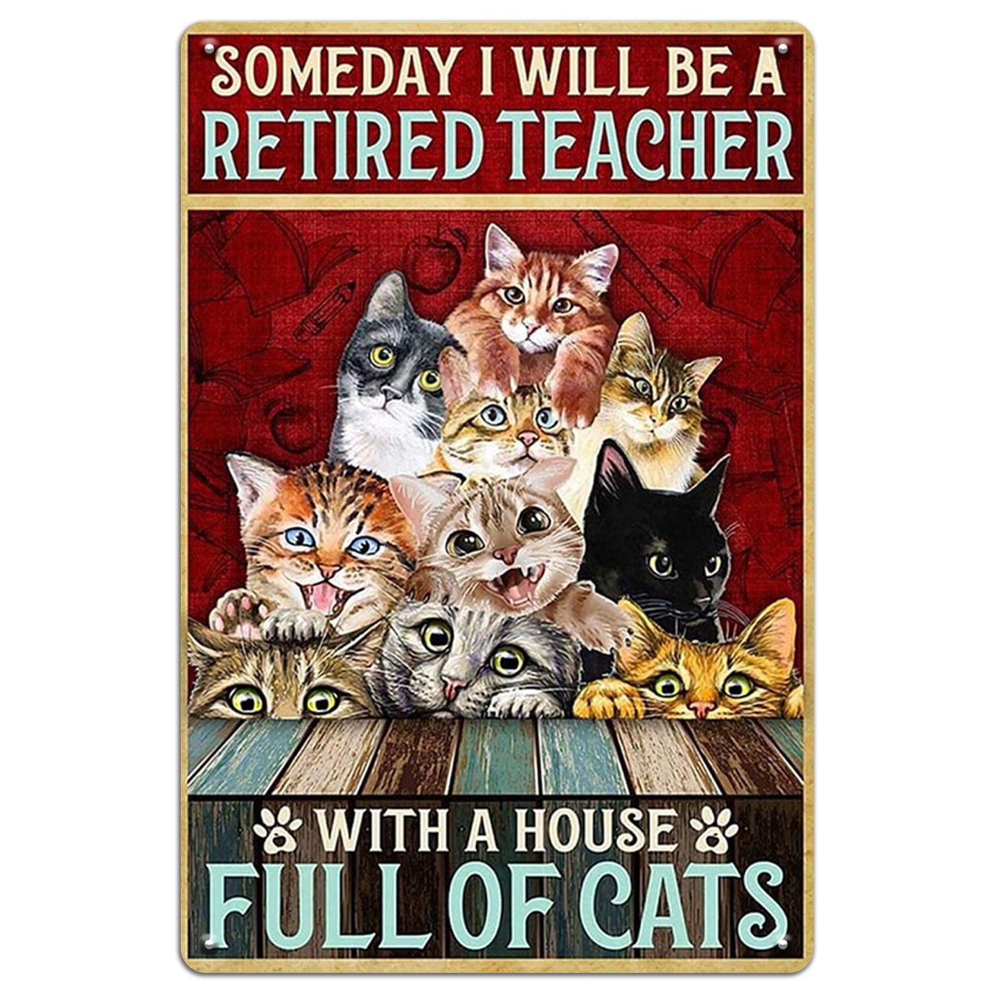 Retired Teacher, Full of Cats
