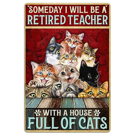 Retired Teacher, Full of Cats