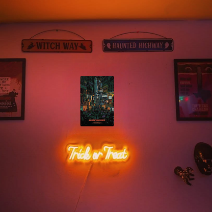 Blade Runner (1982) – Neon Cityscape Tin Sign