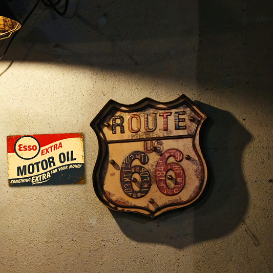 Esso Extra Motor Oil Vintage Tin Sign – Retro Garage