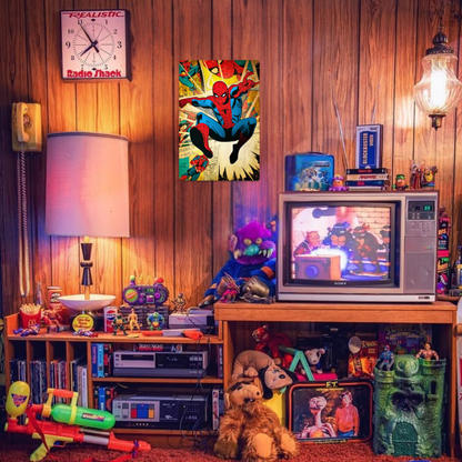 Spider-Man Retro Swing Collage