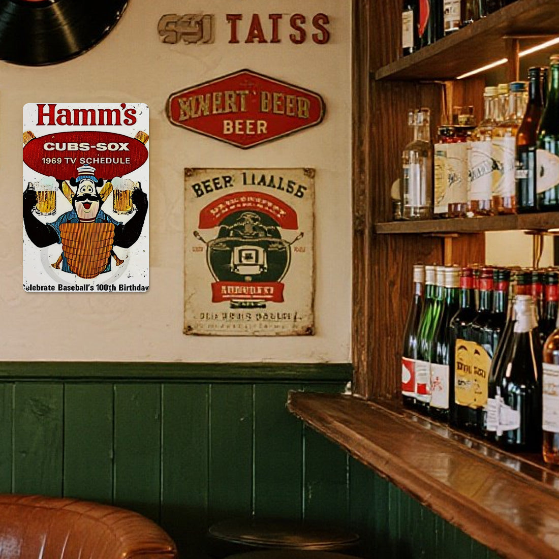 Hamm's Beer 1969 Cubs-Sox Schedule