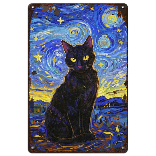 "Starry Night" Cat