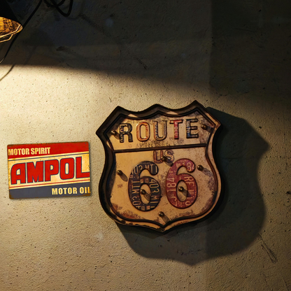 AMPOL Motor Spirit Vintage Tin Sign