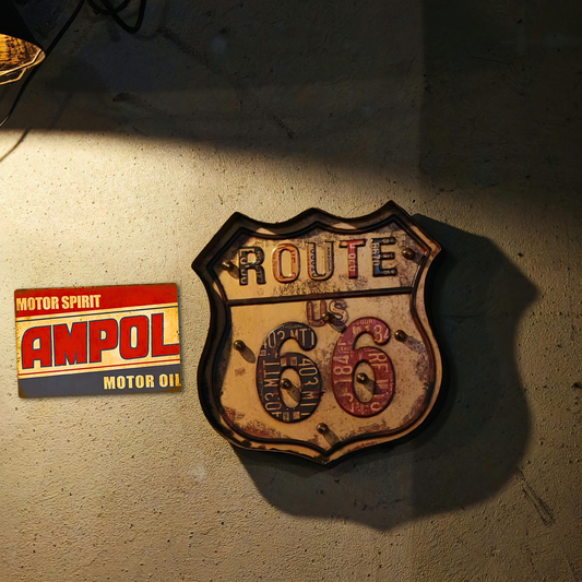 AMPOL Motor Spirit Vintage Tin Sign
