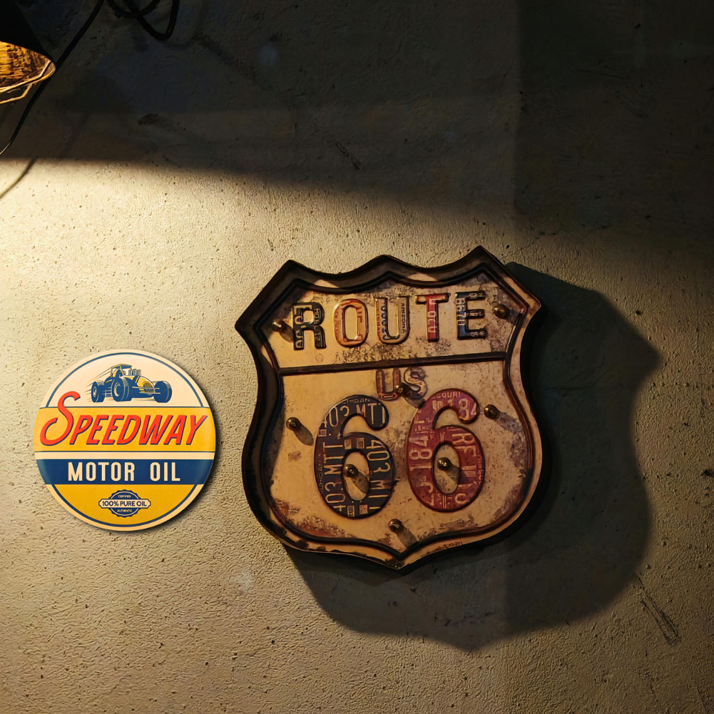 Speedway Motor Oil Round Metal Sign