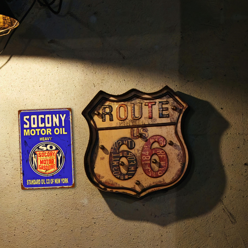 SOCONY Motor Oil Vintage Tin Sign