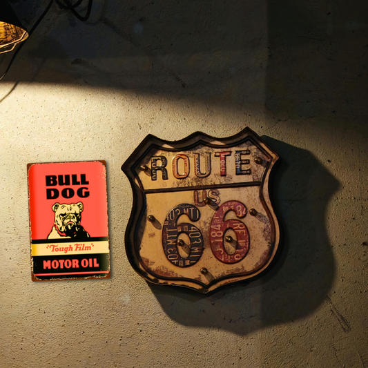 Bulldog Motor Oil Vintage Tin Sign