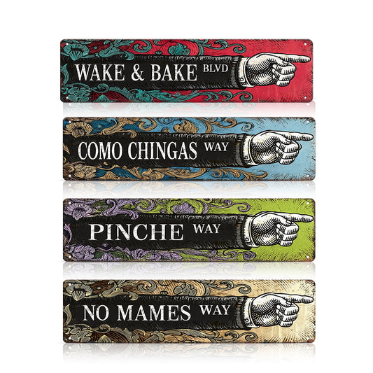 Custom Right  Pointing Hand Metal Sign