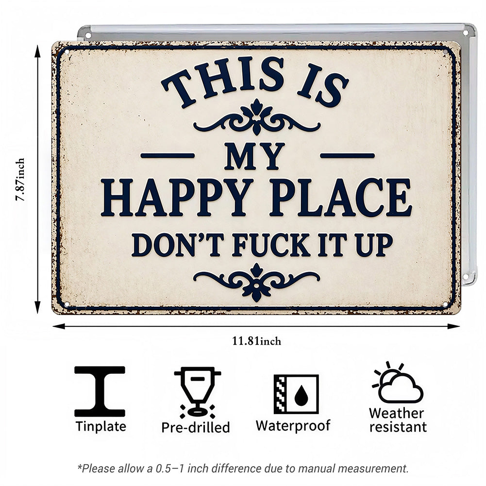 Funny Garden Fence & Patio Decor - This Is My Custom Text Don’t Fuck It Up