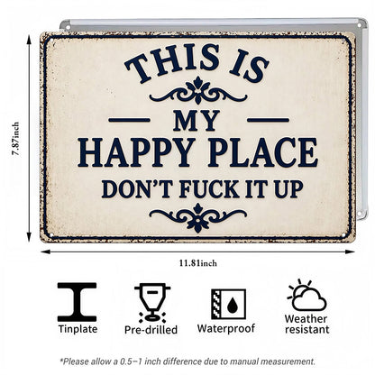 Funny Garden Fence & Patio Decor - This Is My Custom Text Don’t Fuck It Up