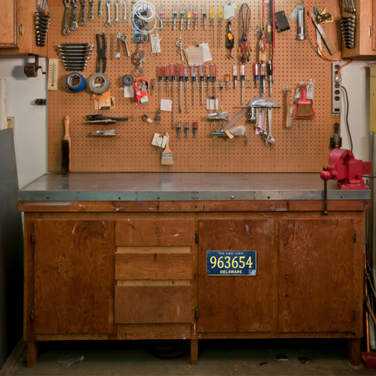 Delaware 963654 - Tin License Plate Sign(6*12Inch)