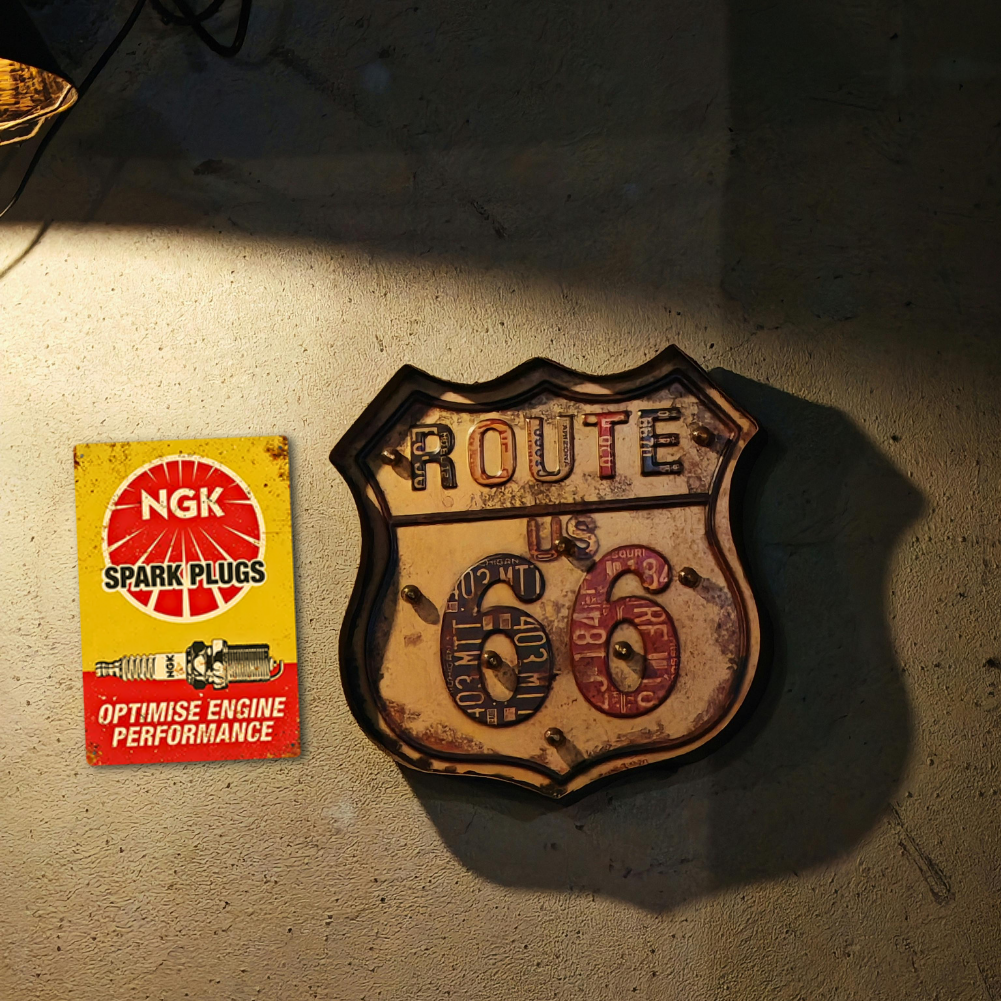 NGK Spark Plugs Retro Tin Sign