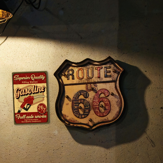 Gasoline Filling Station 24/7 Vintage Tin Sign