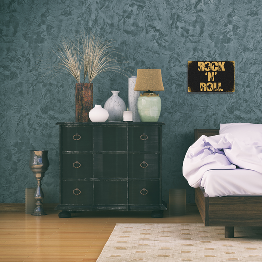 "Rock 'N' Roll" Music Silhouettes