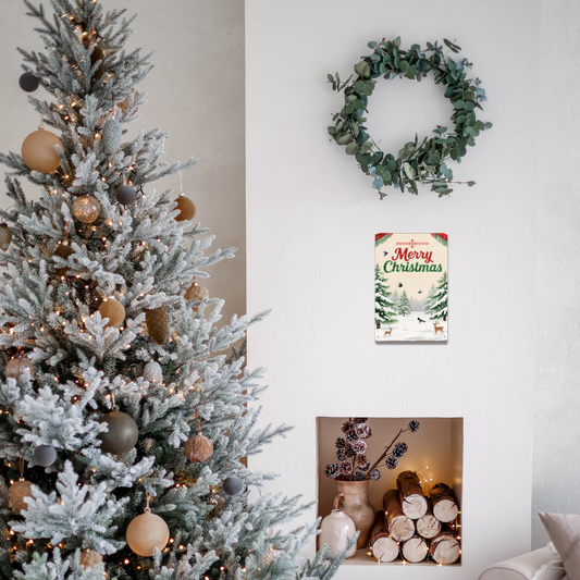 Merry Christmas – Retro Holiday Wall Decor