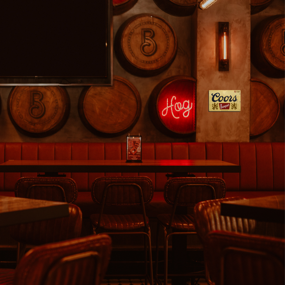 Coors Banquet Vintage Metal Sign