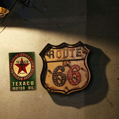 Texaco Motor Oil Star – Vintage Garage Tin Sign