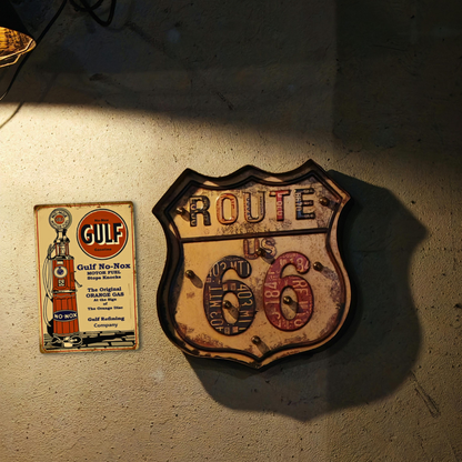 Gulf No-Nox Gasoline Pump – Vintage Tin Sign