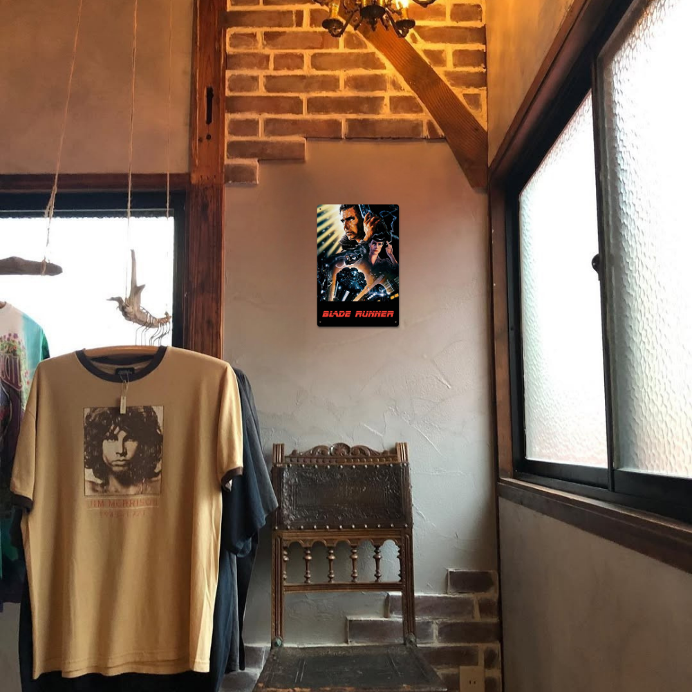 Blade Runner (1982) Poster Tin Sign – Deckard & Rachael