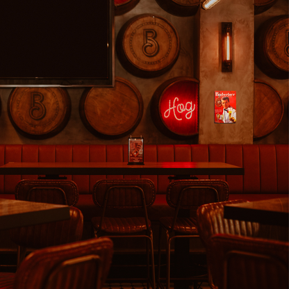 Budweiser “Where There’s Life” Vintage Metal Sign