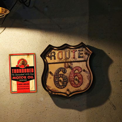ThoroBred Motor Oil Retro Tin Sign