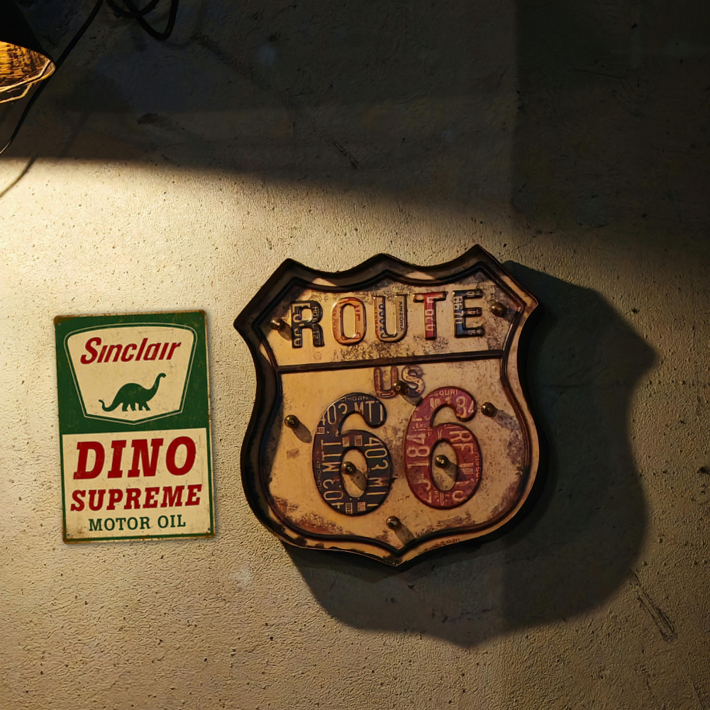 Sinclair Dino Supreme Motor Oil Tin Sign