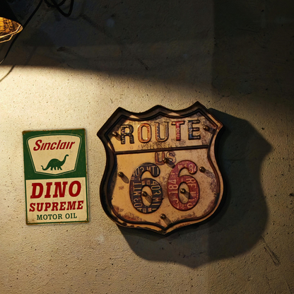 Sinclair Dino Supreme Motor Oil Tin Sign