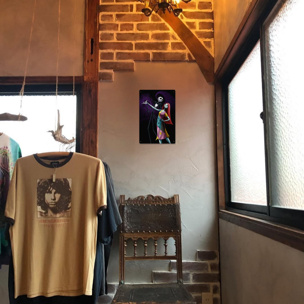 Jack & Sally Dance Tin Sign – Nightmare Before Christmas