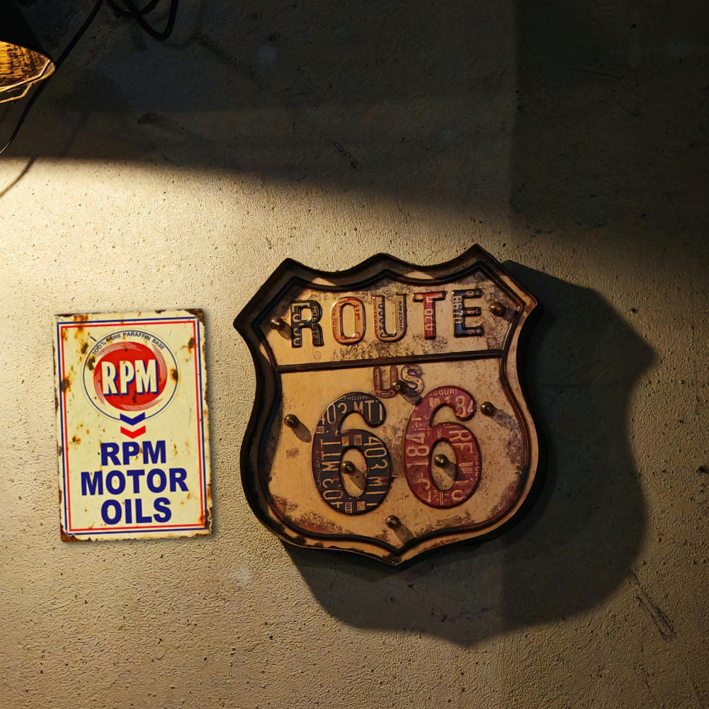 RPM Motor Oils Vintage Tin Sign