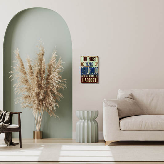 The First 80 Years of Childhood