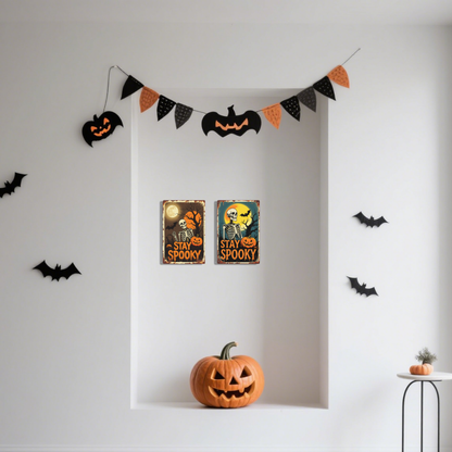 2pcs - Stay Spooky Blue Night & Autumn Moon