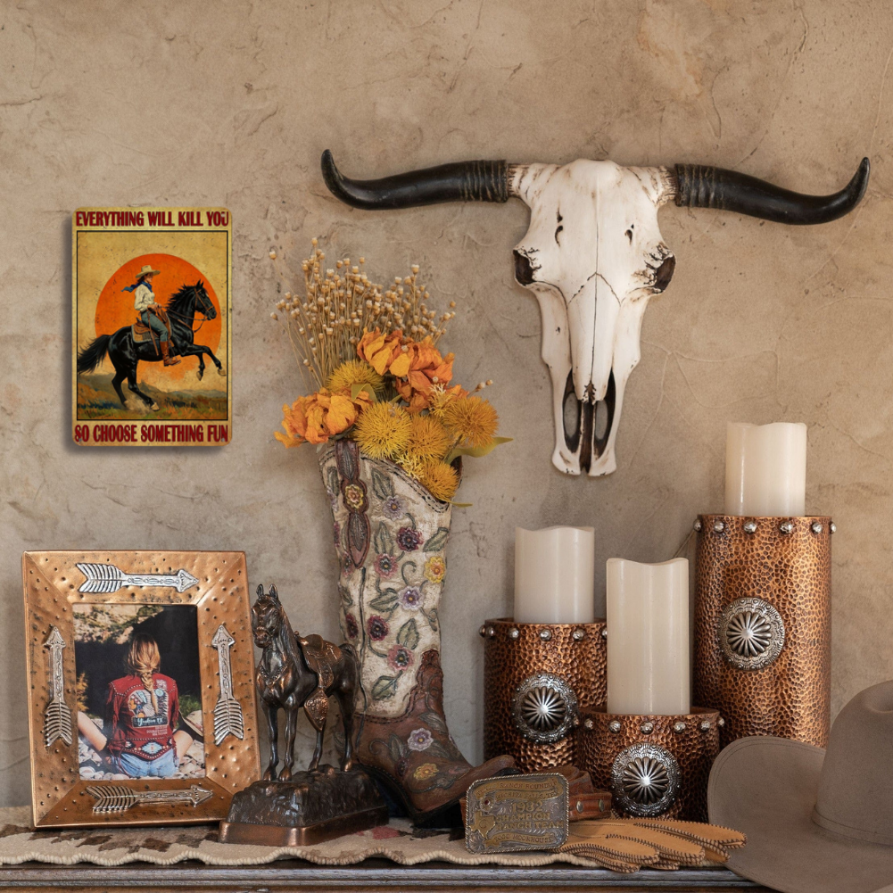 Everything Will Kill You So Choose Something Fun Western Cowgirl Riding