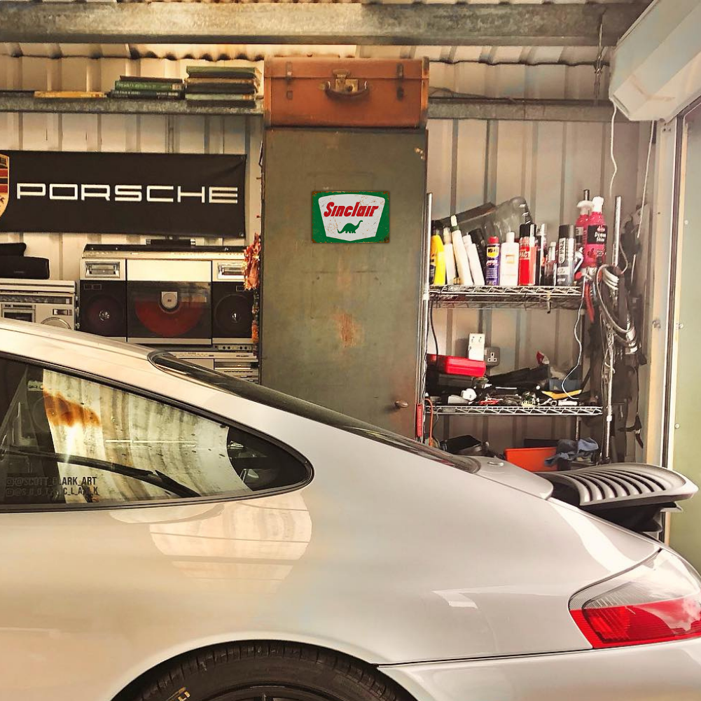 Sinclair Dino Vintage Tin Sign