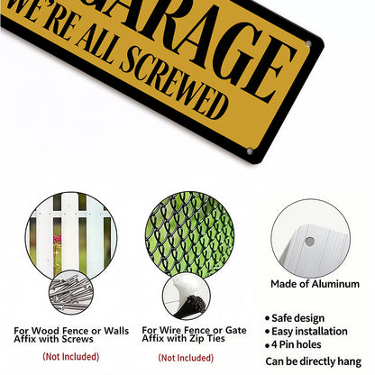 Pawpaw’s Garage Metal Sign – Funny Grandpa Garage Decor Gift