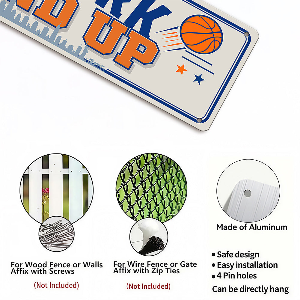 New York Stand Up Metal Sign