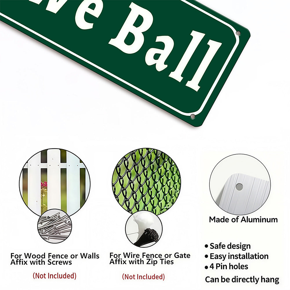 Funny Meme Wall Decor – Fuck It We Ball Metal Street Sign